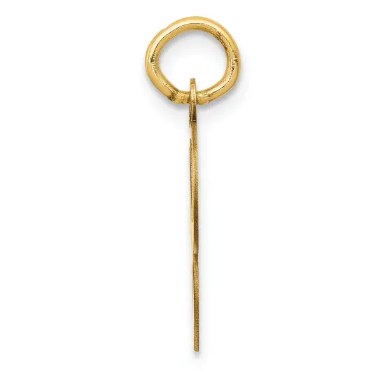 14K Gold Polished Fancy Initial Letter G Charm Pendant Jewerly 20mm x 11mm {3}