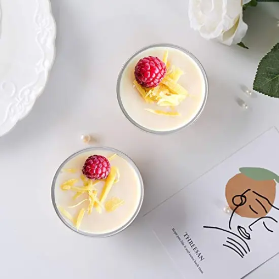 50 Pck Disposable Ramekins, Gold 50pcs 5oz Mini Aluminium Foil Baking Cups with Lids Creme Brulee Cupcake Liners, Desert Cheesecake Pans Flan Molds Tin Cups Containers for Party Favor Birthday {6}