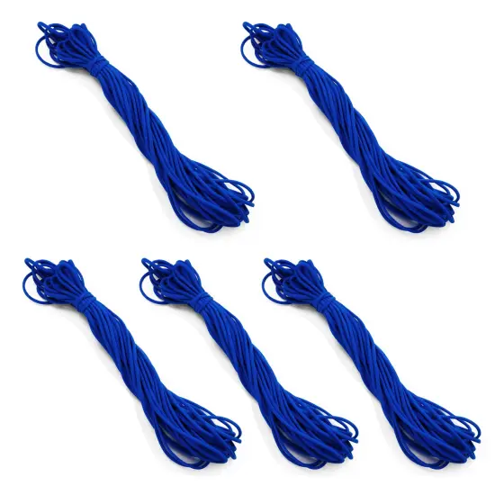 50 Yards of 1/8" Soft Knit Elastic Cord Royal Blue {1}