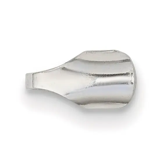 Sterling Silver Round End Endcaps - Pack of 6 {1}