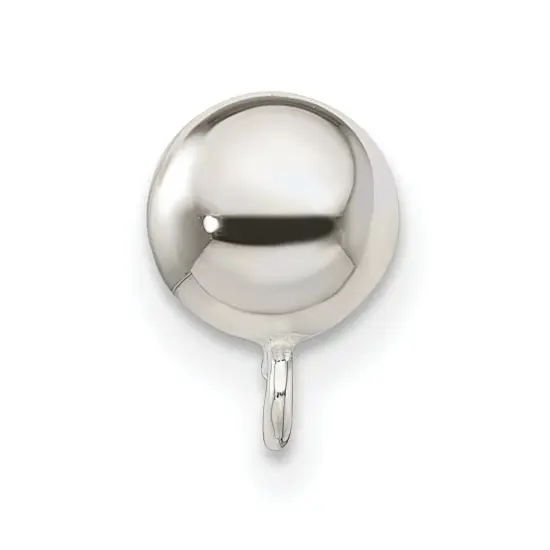 Sterling Silver Ball Stud with Ring Earrings Jewerly - Pack of 6 {2}
