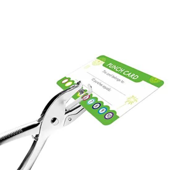 102 PCS Punch Cards, Incentive Reward Card Student Awards Loyalty Cards for Business, Classroom, Kids Behavior, Students, Teachers, 3.5&rdquo; x 2&rdquo;, 4 Styles {6}