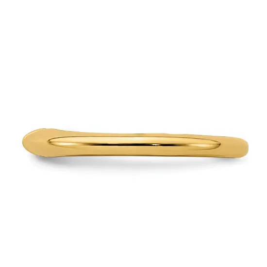 14K Gold 4 Prong Half Round Ring Shank {3}