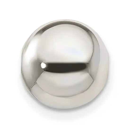 Sterling Silver 10.0mm Round Beads 2.5mm Hole - Pack of 4 {1}