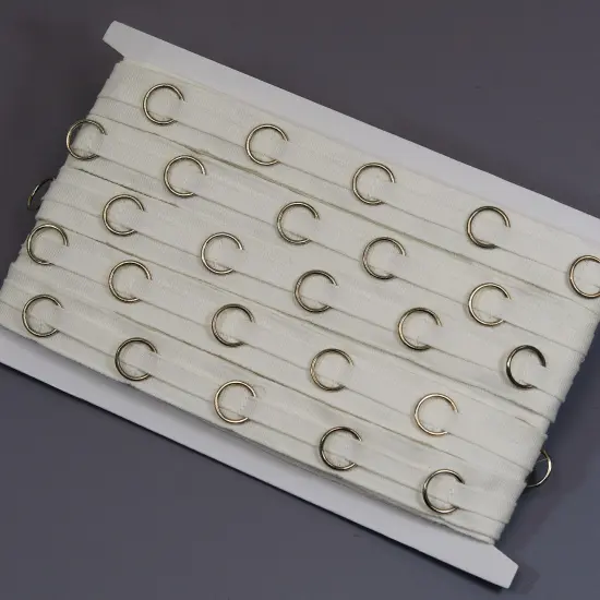 Rosie Eyelet Tape with Sliding Silver Rings White {3}