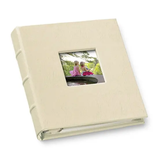 Gallery Leather Travel Photo Album with Window, Holds 4x6 Photos, 3 Ring Binder, 50 Pages for 50 Photos, Fillable, Handcrafted &ndash; 6.5&rdquo; x 5.5&rdquo; Freeport Mocha {4}