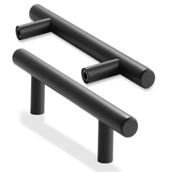 Cauldham 25 Pack Kitchen Cabinet Round Pulls Handles -Drawer/Door Hardware - Style M272 - Matte Black {2}