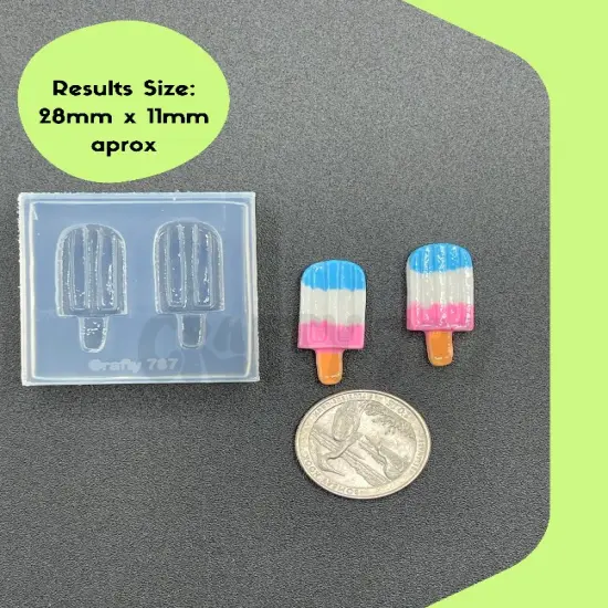 Ice Cream Silicone Mold, Resin Mold, Polymer Clay (A15) {2}