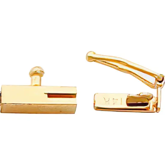 14K Gold Box Clasp 8mm {1}