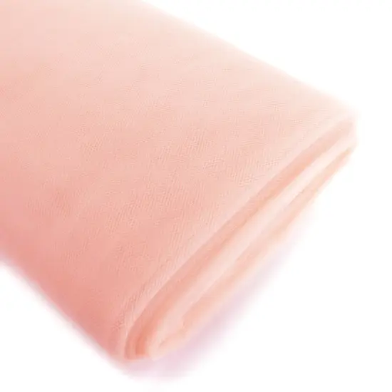 54" Tulle Fabric Bolt Blush Pink {2}