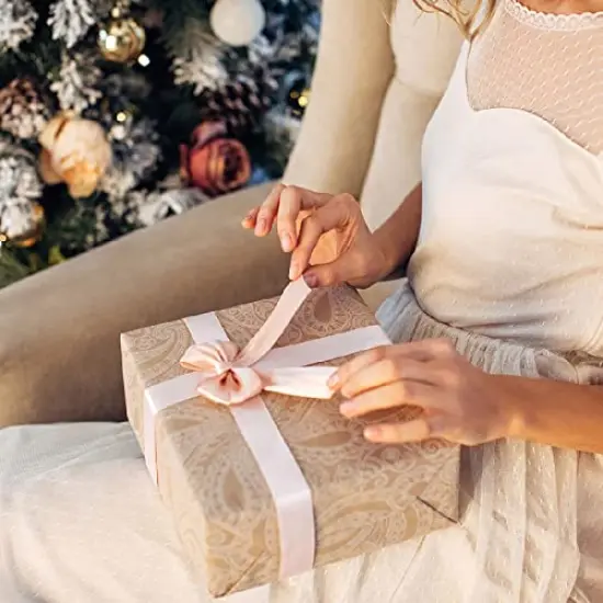 10 Gold Gift Boxes 8x8x4 Inches Premium Gift Boxes Paper Gift Boxes with Lids, Bridesmaid Proposal Boxes, Boxes for Gifts Grass Texture Gold {4}