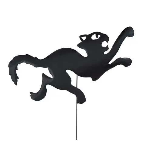Black Cat Halloween Yard Stake {1}