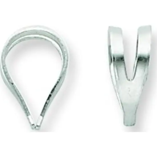 Sterling Silver Rabbit Ear Bail - Pack of 6 {1}