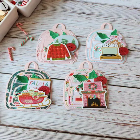 Buttons Galore Flatback Embellishments for Crafts - Peppermint Sticks - 9 Pieces {2}