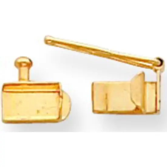 14K Gold Fold Over Clasp 5.6mm {1}