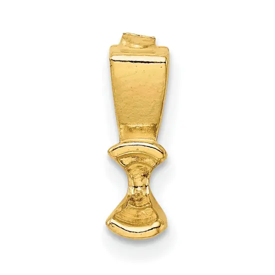 14K Gold 0.1Ct Round Bezel Pendant Setting (3.00 To 6.50Mm) {2}