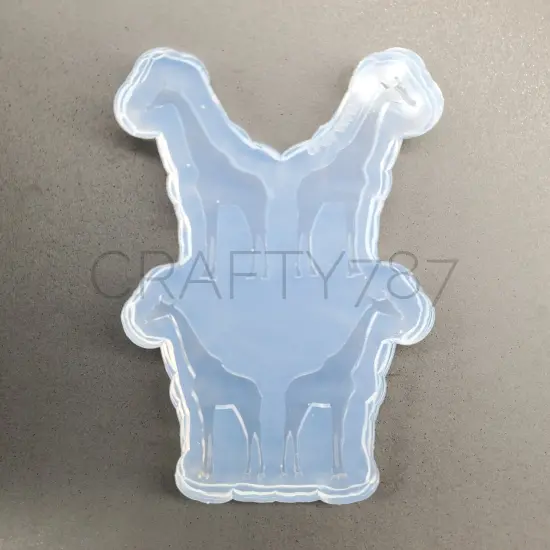 Giraffe / Jirafa Large Studs Earring Mold 2 Pairs (C11) {6}