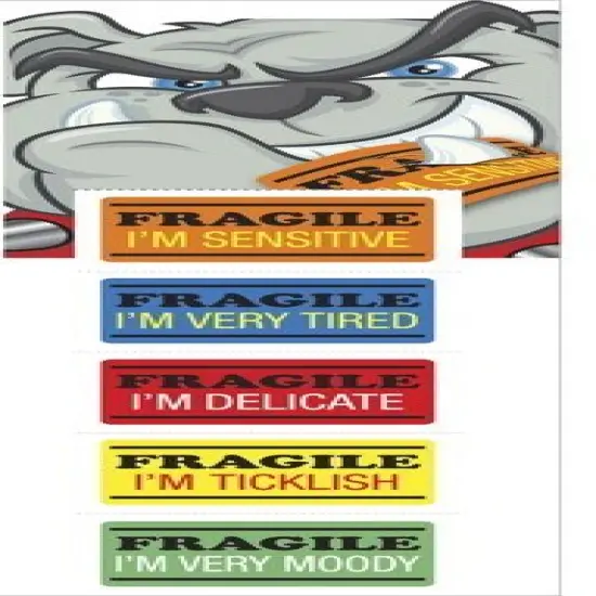 Sticko Fragile Labels Roll Stickers 30 Pcs {1}