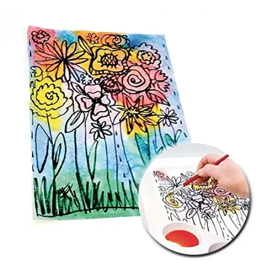 Color Splash! Liquid Watercolor Paint - 6 Vivid Colors, 8 oz Flip-Top Bottles, Non-Toxic, Ideal for Watercolor Painting, Tinting Slime, Clay, Glue, and Shaving Cream, Pack of 6 {5}