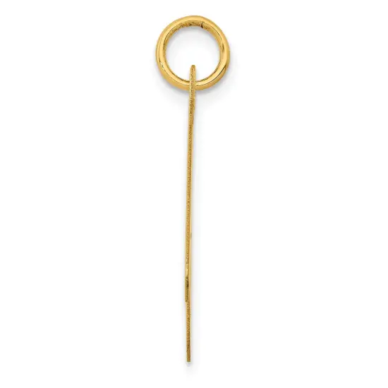 14K Yellow Gold Large Fancy Script Initial A Charm Jewerly 22mm x 25mm {5}