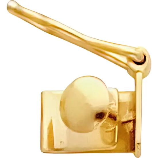 14K Gold Push Button Box Clasp Replacement Tongue 7.3mm {1}