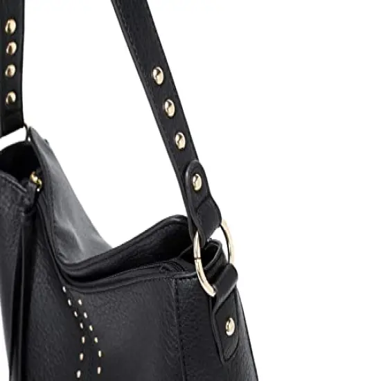 Montana West Hobo Bag for Women Designer Ladies Hobo bag Bucket Purse Totes Bag Handbags Chic Shoulder Bag,B2B-MWC-128-BK {6}