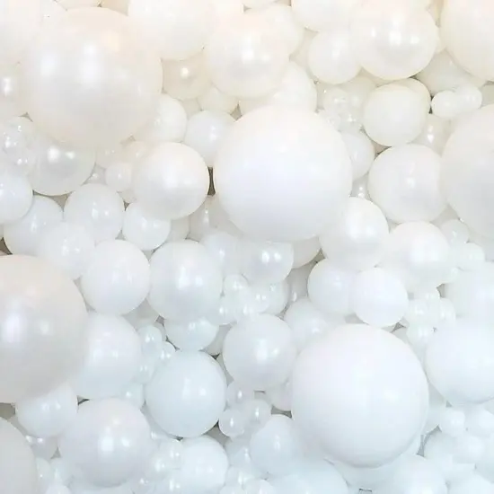30 Pack 18 Inch White Balloons - Large Thick Round Latex Balloons for Wedding, Baby Shower, Anniversary, and Birthday Party Decorations {4}