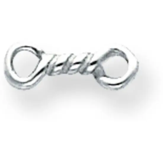 Sterling Silver Component Links 4 x 11.4mm - Pack of 6 {1}