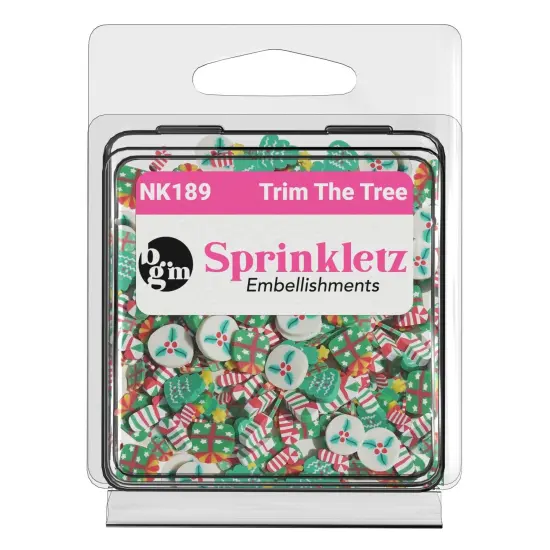 Buttons Galore Sprinkletz DIY Craft Embellishment Polymer Clay Pieces 36 Grams - 3 Packs of Trim the Tree {2}