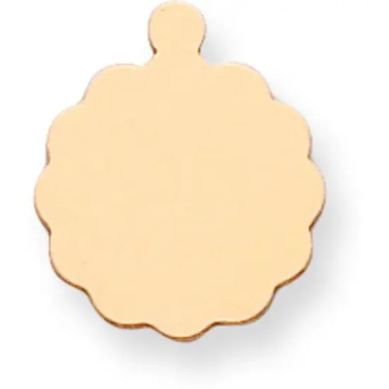 14K Gold Round Stamping Disc 0.018" {1}