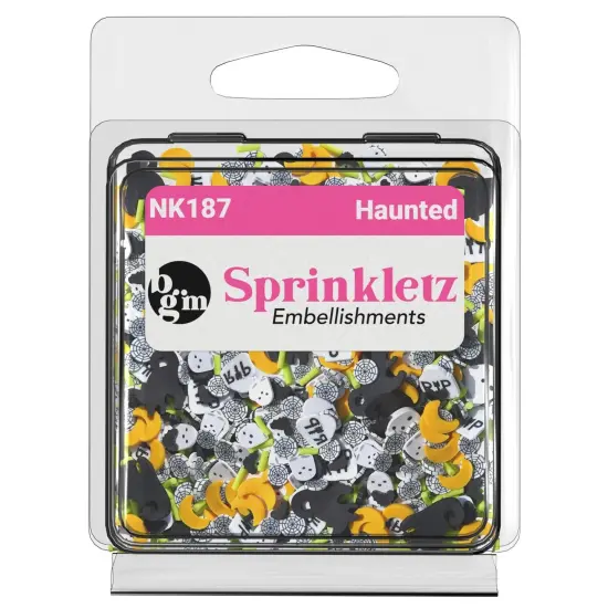 Buttons Galore Sprinkletz DIY Craft Embellishment Polymer Clay Pieces 36 Grams - 3 Packs of Haunted {2}