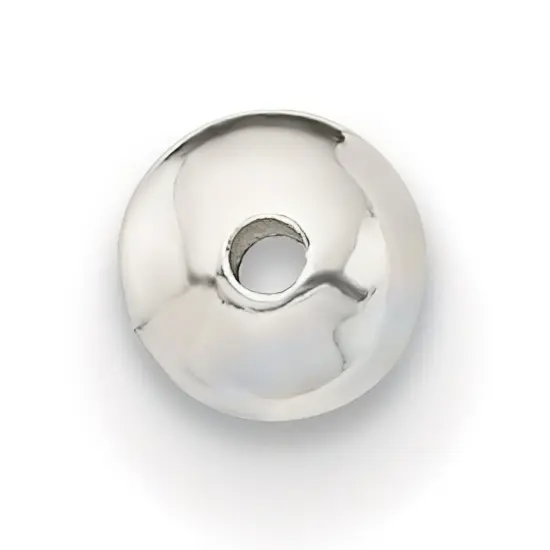 Sterling Silver Saucer Beads 2 x 3.3mm- Pack of 12 {2}
