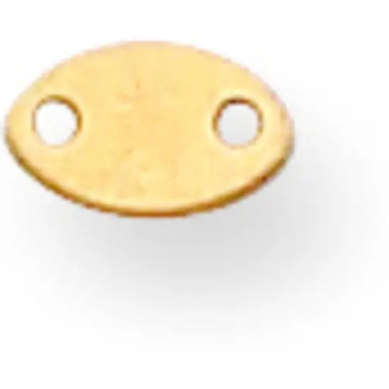 14K Gold Chain Tag 5.5mm {1}