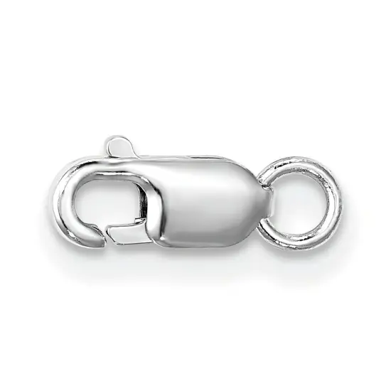 14K White Gold Lobster Clasp 9.9mm {1}