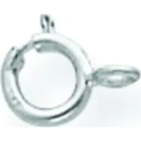 14K White Gold Spring Ring Clasp WG1718 {1}