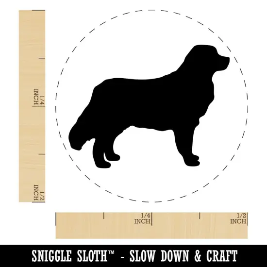 Bernese Mountain Dog Solid Self-Inking Rubber Stamp for Stamping Crafting Planners Yellow {1}
