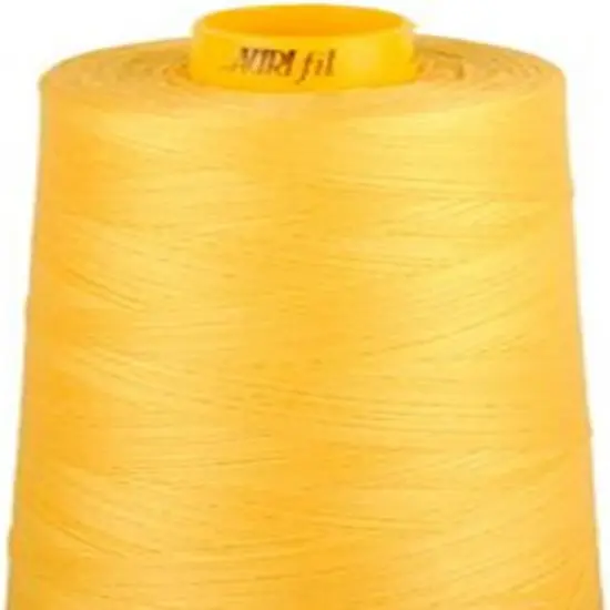 Aurifil 40wt 3280 yd Mako Cotton 3-ply Longarm Thread, Pale Yellow {1}