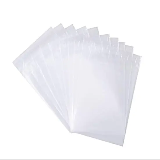 100 Pieces (9x12 Inch) Clear Plastic Bags for Packaging, Clothing & T-Shirts Strong Packing Self Adhesive Cellophane Bag {2}