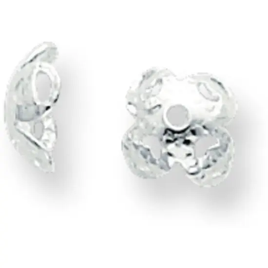 Sterling Silver Bead Caps - Pack of 12 {1}