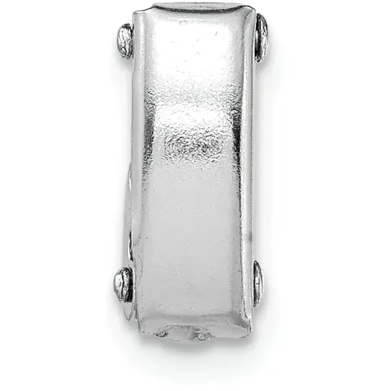 14K White Gold Fold Over Clasp 11.5mm {1}