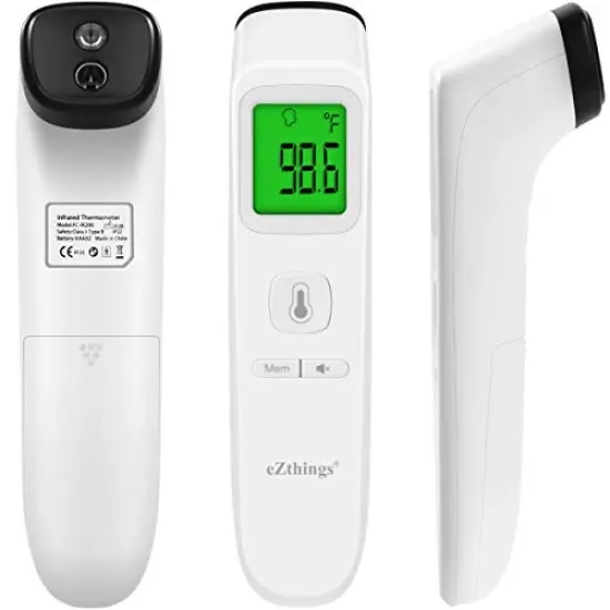 eZthings Forehead Thermometer Medical Non Touch Infrared with Fever Alarm {6}