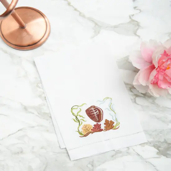 Conch Shell Woven Kitchen Towel {5}