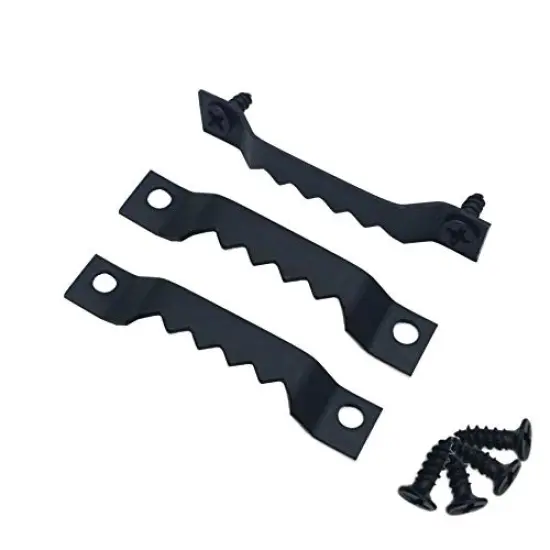 EesTeck 150 Pack Small Sawtooth Picture Hangers Steel Picture Hangers Picture Frames Hangers with Screws Picture Hang Solutions, for Hanging Clock Paintings Artwork Picture Frame Hook Photos (Black ) {1}