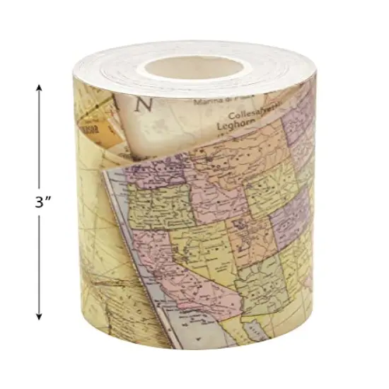 Travel The Map Straight Rolled Border Trim - 50ft - Decorate Bulletin Boards, Walls, Desks, Windows, Doors, Lockers, Schools, Classrooms, Homeschool & Offices {4}
