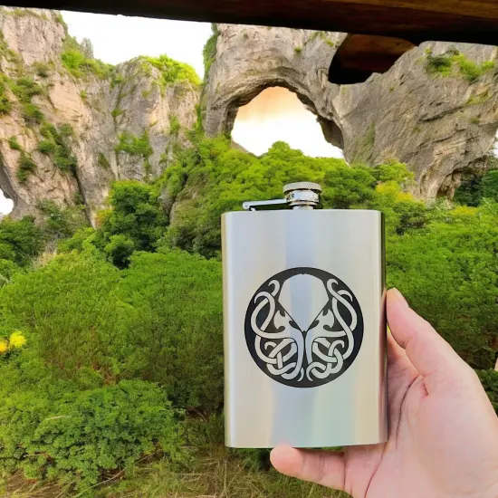 8oz Cthulhu Stainless Steel Flask {2}