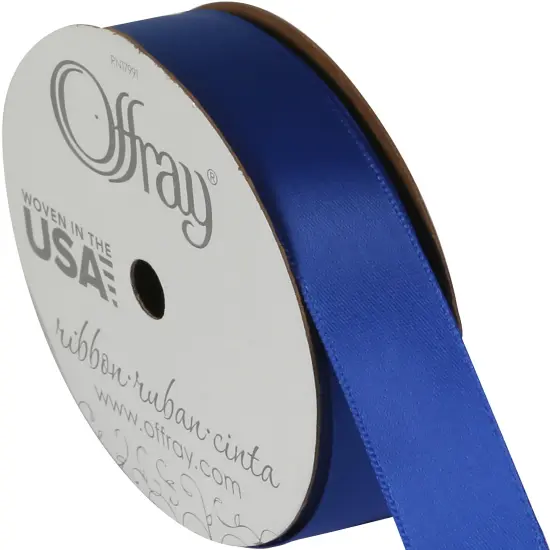 Offray Single Face Satin Ribbon 5/8"X18' {2}