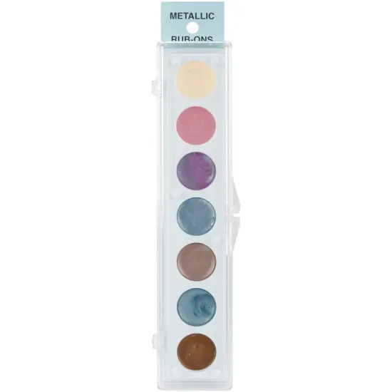 Craf-T Metallic Rub-On Paint Palette - 7 Colors-Kit #3 {1}