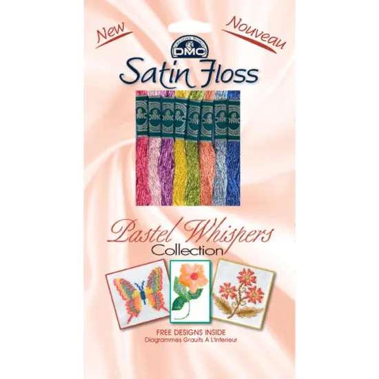 DMC Satin Floss Collection Pack 8.7yd 8/Pkg-Pastel Whispers {1}