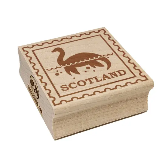 Scotland Travel Loch Ness Monster Nessie Square Rubber Stamp for Stamping Crafting {7}