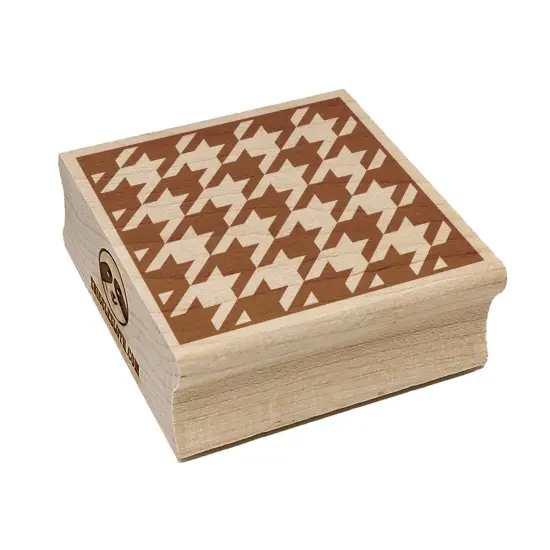 Houndstooth Pattern Block Square Rubber Stamp for Stamping Crafting {7}